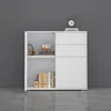 doporro Buffet Commode 80 cm Meuble de Rangement Blanc Mat Voir les images du produit 5