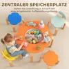 AIYAPLAY Kindersitzgruppe Kindertisch mit Stauraum 5-teilig Produktbild-Vorschau 5