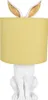 Clayre & Eef Tischlampe Kaninchen Ø 20x43 cm Weiß Gelb Produktbild-Vorschau 1