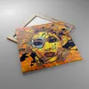 Bild auf Leinwand - Leinwandbild - Gesicht Frau - 70x70cm - Produktbild-Vorschau 2