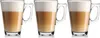 EXCELLENT HOUSEWARE Glas mit Henkel für Kaffee Tee Getränke Produktbild-Vorschau 3