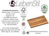 LS-LebenStil Frühstücksbrett Essbrettchen 23cm Akazie Produktbild-Vorschau 5