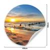Sticker Kreis SONNENUNTERGANG Strand Sand Meer Himmel Natur Produktbild-Vorschau 3
