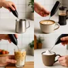 Ruční napěňovač mléka – mini mixér na kávu z nerezové Náhled obrázku produktu 5