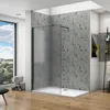 AICA walk in dusche 90X200cm Milchglas Duschwand 10mm NANO Produktbild-Vorschau 1