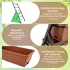 Collage of images showing different features of a vertical planter. Náhled obrázku produktu