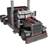 A model of a black and red semi-truck, built from interlocking bricks, is shown against a white background. Anteprima dell’immagine prodotto