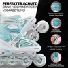 Apollo Super Blades X Pro Inlineskates - White/Mint - L - Produktbild-Vorschau 4