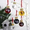 Christmas tree ornaments shaped like small glass bottles filled with colored liquid, hanging from a white decorative tree. Anteprima dell’immagine prodotto