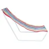 A striped beach chair on a white background. Produktbild-Vorschau