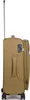 A side view of a tan suitcase with a telescopic handle and a combination lock. Voir les images du produit