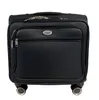 A black pilot case with wheels, shown from the front. Produktbild-Vorschau