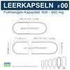 Leerkapseln Gelatinekapseln HGK Größe 00 leere Kapseln Produktbild-Vorschau 3