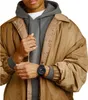 A person wearing a jacket and hoodie, showing a watch on their wrist. Produktbild-Vorschau