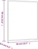 vidaXL Nástěnné zrcadlo 50x60 cm Obdélníkové sklo Náhled obrázku produktu 6