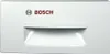 A white plastic handle for a Bosch appliance. Produktbild-Vorschau