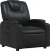 vidaXL Relaxsessel Schwarz Kunstleder Produktbild-Vorschau 1