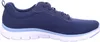 A side view of a blue athletic shoe. Voir les images du produit