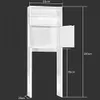 CASARIA® Skříňka na pračku 185x63x20cm 2 dvířka Koupelnová Náhled obrázku produktu 7