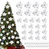 Künstliche Weihnachtsblumen Poinsettia 25 Stück mit Clips Produktbild-Vorschau 8