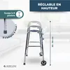 Mobiclinic, Déambulateur, Capitel, , 2 roues, 2 pieds en Voir les images du produit 2