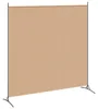 vidaXL Jednodílný paraván, béžový, 175 x 180 cm, látka Náhled obrázku produktu 1