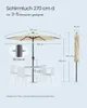 SONGMICS Sonnenschirm Ø 270 cm mit 32 LED-Lämpchen Produktbild-Vorschau 5