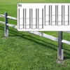 Clanmacy 8 kusů kotevních sloupků 111MM H-sloupek podpora Náhled obrázku produktu 10