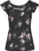 VIVANCE Rundhalsshirt schwarz-mauve bedruckt Größe 44/46 Produktbild-Vorschau 1