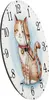 Happy Cat Time Aquarell Katzen Wanduhr aus Alu für Produktbild-Vorschau 6