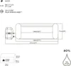 Diagram showing the dimensions and capacity of a Lay-Z-Spa Palm Springs AirJet whirlpool. Produktbild-Vorschau