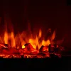 A close-up view of glowing embers and flames in a fireplace. Podgląd zdjęcia produktu