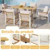 7-teiliges Rattan Gartenmöbel-Set Sitzgruppe 6 Personen Produktbild-Vorschau 4