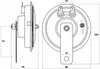 Fahrzeughupe | Universal | 24V | 112dB | 335Hz | Silber | Produktbild-Vorschau 3
