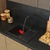 Granitan | Granitový dřez Fabro - černý - s odkapávačem a Náhled obrázku produktu 3