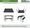 Bierzeltgarnitur 3-tlg. klappbar Länge 107 cm Produktbild-Vorschau 5