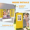 Outsunny Houten speelhuis voor kinderen met deur, 6 ramen Productafbeelding-voorbeeld 7