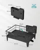 A diagram showing the dimensions of a dish rack and a knife block. Produktbild-Vorschau