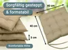 Sitzkissen Stuhlkissen 4er Set, ca. 40x40 cm, sand Produktbild-Vorschau 4