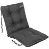 A dark gray tufted chair cushion is shown against a white background. Produktbild-Vorschau