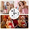 Collage of lifestyle shots showing families and a product shot of an immersion blender and its accessories. Produktbild-Vorschau