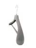 Samt Kleiderbügel für Anzüge, 42 cm, grau, NEU, 10 Stück Produktbild-Vorschau 2