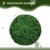 HOMCOM 2er Set künstliche Buchsbaumkugel 50 cm Kunstpflanze Produktbild-Vorschau 4