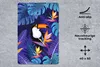 MuchoWow® Mauspad Mousepad Dschungel - Tukan - Blumen - Produktbild-Vorschau 2