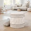 FineBuy Sitzhocker mit Stauraum – Ø 40 x H 45 cm – runder Produktbild-Vorschau 4