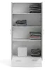 Amylya - Armoire polyvalente 2 portes, 79x170h cm blanc, un Voir les images du produit 7