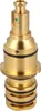 A close-up studio shot of a brass thermostat cartridge. Produktbild-Vorschau