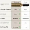 Ausziehbare Gardinenstange 80–365 cm, Bronze, Retro-Stil Productafbeelding-voorbeeld