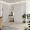 Schrankbett Classico 100x200 cm Vertikal Weiß Klappbett mit Produktbild-Vorschau 1
