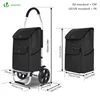VOUNOT® 2 Räder Einkaufstrolley Klappbar mit 45L Produktbild-Vorschau 6